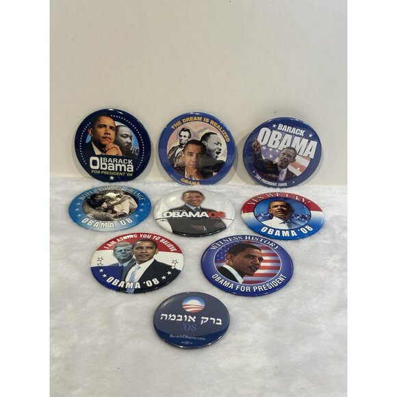 Obama For President Buttons Lot - Picture 1 of 5